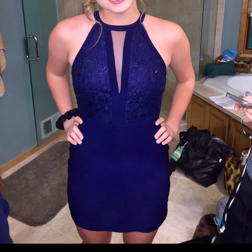 NightwayCobalt Blue Sheath Dress Sz 6